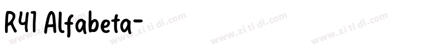R41 Alfabeta字体转换